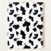 Black White Cow Print Cowgirl Planer (Rückseite)