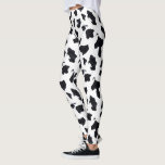 Black White Cow Print Leggings<br><div class="desc">Black White Cow Print</div>