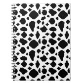 Black & White Cow Print Pattern Notizblock (Vorderseite)