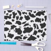 Black White Cow Spots Farm Animal Decoupage Seidenpapier (Handwerk)