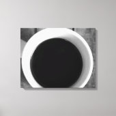 Black & White Cup of Coffee on a Old Crate 16x20 Leinwanddruck (Vorderseite)