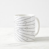 Black & White D.I.Y. SUPER POP Comic Book Pop Art Kaffeetasse (VorderseiteRechts)