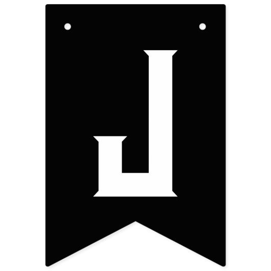 Black & White Diamond Ring Herz nur verheiratet Wimpelkette (Dritte Fahne)