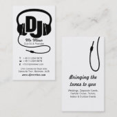 Black/White DJ Promoter Visitenkarte (Vorne/Hinten)