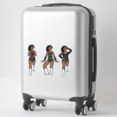 Black White Dots #1 Aufkleber (Koffer)