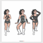 Black White Dots #2 Aufkleber (Blatt)