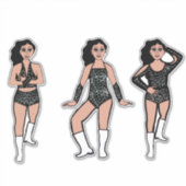 Black White Dots #2 Aufkleber (Vorderseite)