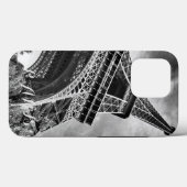 Black & White Eiffel Tower Paris Europa Case-Mate iPhone Hülle (Rückseite (Horizontal))