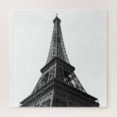 Black & White Eiffel Tower Paris Europa Reisen Puzzle (Vertikal)