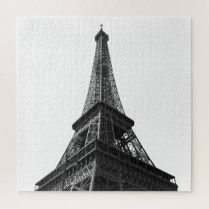 Black & White Eiffel Tower Paris Europa Reisen Puzzle