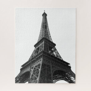 Black & White Eiffel Tower Paris Europa Reisen Puzzle