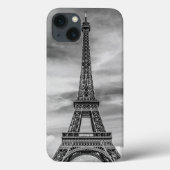 Black & White Eiffel Tower Paris Frankreich Case-Mate iPhone Hülle (Rückseite)
