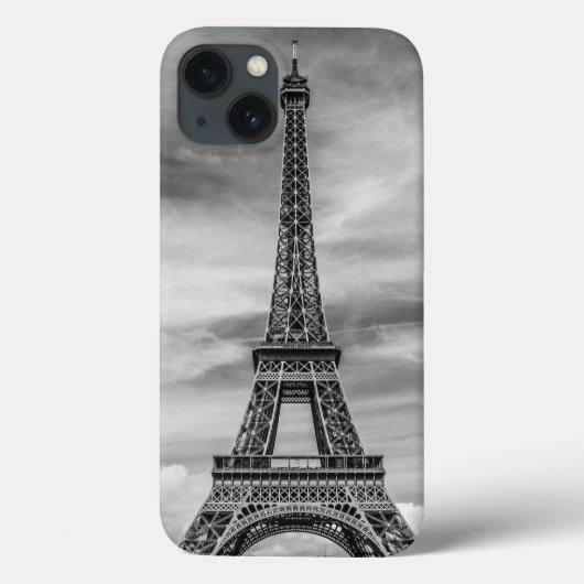 Black & White Eiffel Tower Paris Frankreich Case-Mate iPhone Hülle (Rückseite)