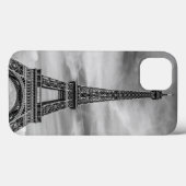 Black & White Eiffel Tower Paris Frankreich Case-Mate iPhone Hülle (Rückseite (Horizontal))