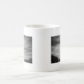 Black & White Eiffel Tower Paris Frankreich Kaffeetasse (Mittel)