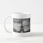Black & White Eiffel Tower Paris Frankreich Kaffeetasse (Links)