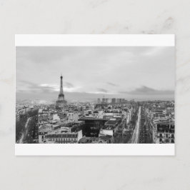 Black&White: Eiffel Tower, Paris, Frankreich Postkarte