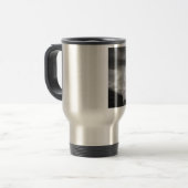 Black & White Eiffel Tower Paris Frankreich Reisebecher (Vorderseite Links)