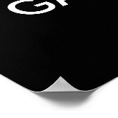 Black & White Einzigartiges Basketball Art Poster (Ecke)