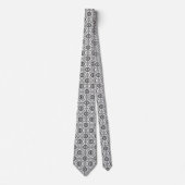 Black & White Evil Eye Neck Tie Krawatte (Vorderseite)