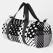 Black White Fashion Polka Dots Style Design  Duffle Bag