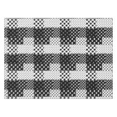 Black White Fashion Polka Dots Style Design  Tischdecke (Vorderseite (Horizontal))