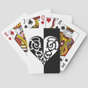 Black & White Filigree Fahrradkarten Spielkarten