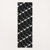 Black & White Flamingo Yoga Mat Yogamatte (Vorderseite)