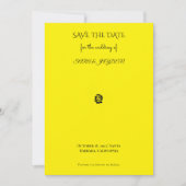 Black & White Floral Line Art – Clipart Design Save The Date (Vorderseite)