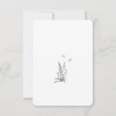 Black & White Forest Bear Babydusche Vielen Dank Dankeskarte (Rückseite)