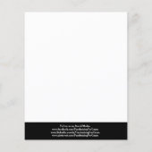 Black & White Fundraiser Flyer (Hinten)