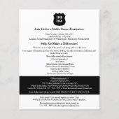 Black & White Fundraiser Flyer (Vorne)
