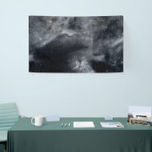 Black White Galaxy Nebula Painting Banner (Messeveranstaltung)