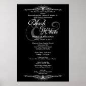 Black & White Galball Tanz Custom Event Poster2 Poster (Vorne)