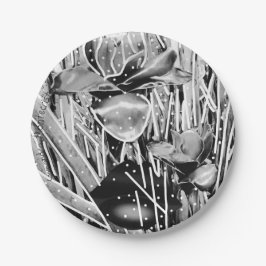 Black&White Geburtstag Unforgettable Paper Plakat  Pappteller