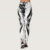 Black & White Geometry Leggings (Rückseite)