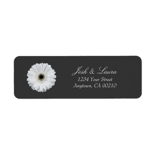 Black & White Gerbera Daisy | Floral Address (Vorne)