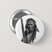 Black & White Geronimo Button (Vorne & Hinten)