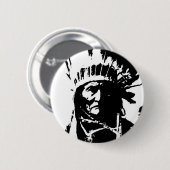 Black & White Geronimo Button (Vorne & Hinten)