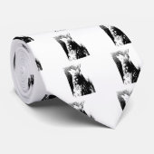 Black & White Geronimo Krawatte (Gerollt)