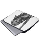 Black & White Geronimo Laptopschutzhülle (Vorne Knopf)