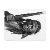 Black & White Geronimo Magnet (Horizontal)