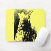 Black & White Geronimo Mousepad (Mit Mouse)