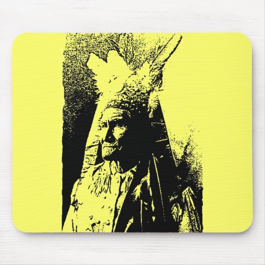 Black & White Geronimo Mousepad (Vorne)