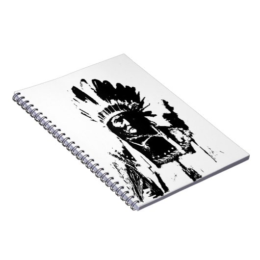 Black & White Geronimo Notizblock (Rechte Seite)