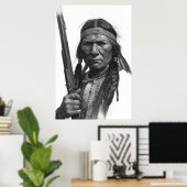 Black & White Geronimo Poster (Heimbüro)