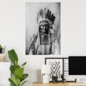 Black & White Geronimo Poster History Fotografie (Heimbüro)