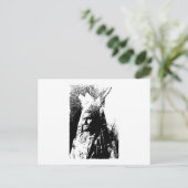 Black & White Geronimo Postkarte (Stehend Vorderseite)