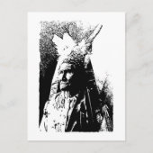 Black & White Geronimo Postkarte (Vorderseite)