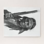 Black & White Geronimo Puzzle (Horizontal)